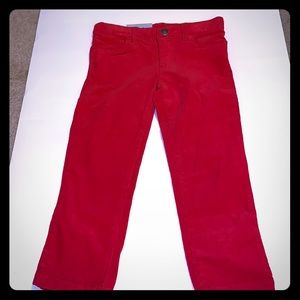 Girls 4T red corduroy pants